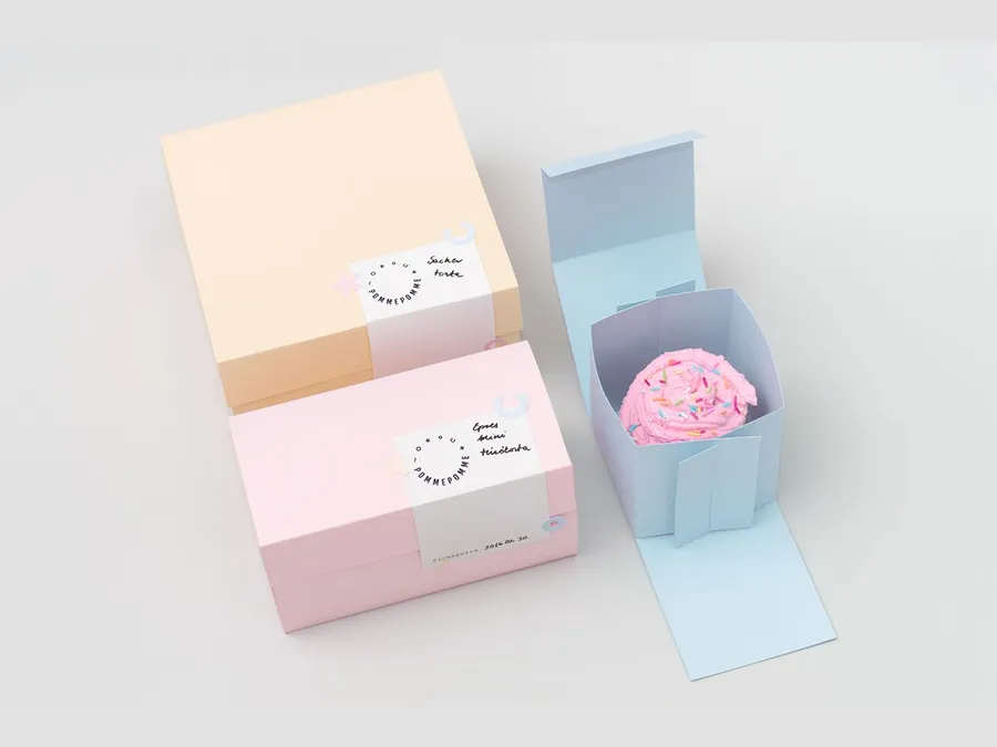 Cupcake box — packaging style reference