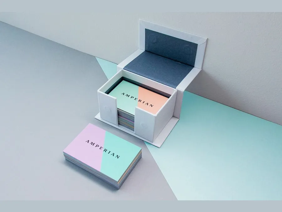 Stacked rigid boxes — packaging style reference