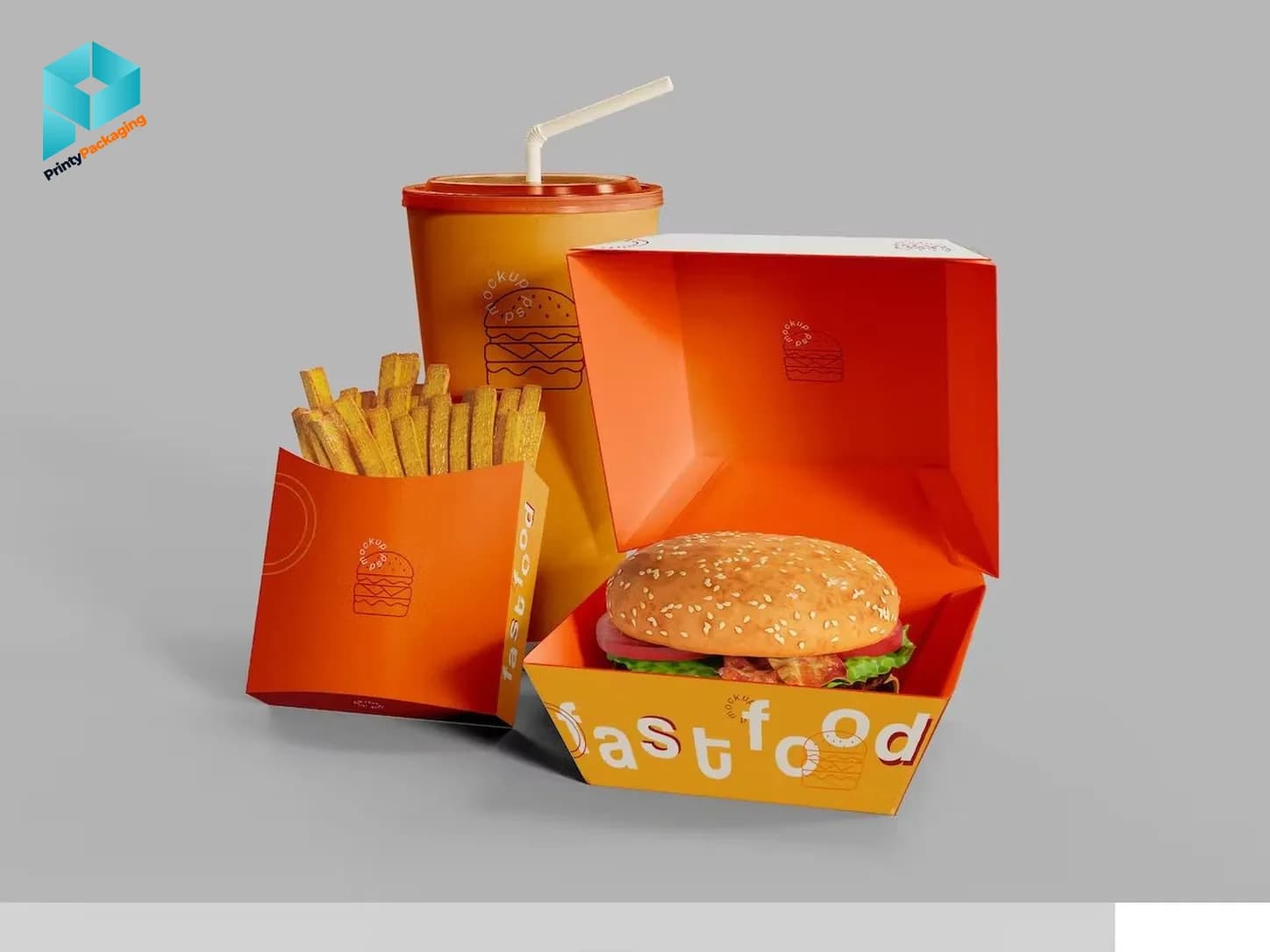 Burger Boxes - open view (concept mockup)