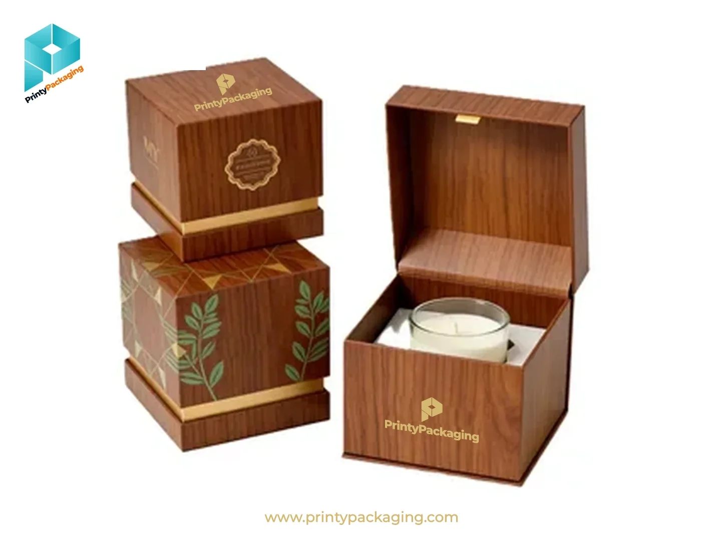 Candle Boxes - material and finish detail (concept mockup)