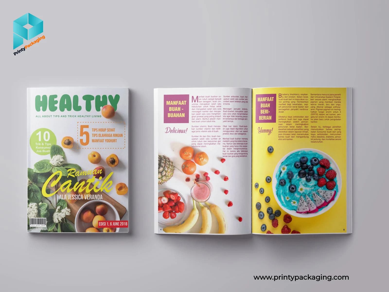 Custom printed catalog and magazine example 2