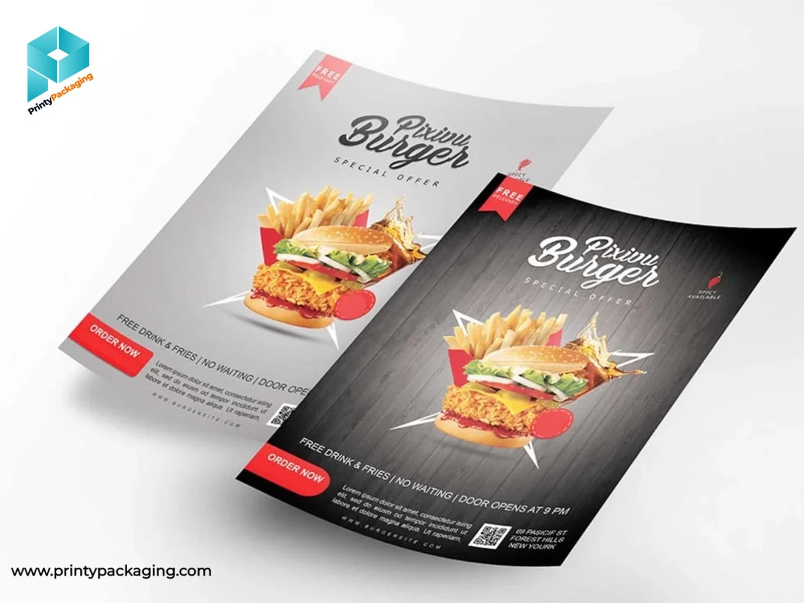 Custom printed flyer example 2