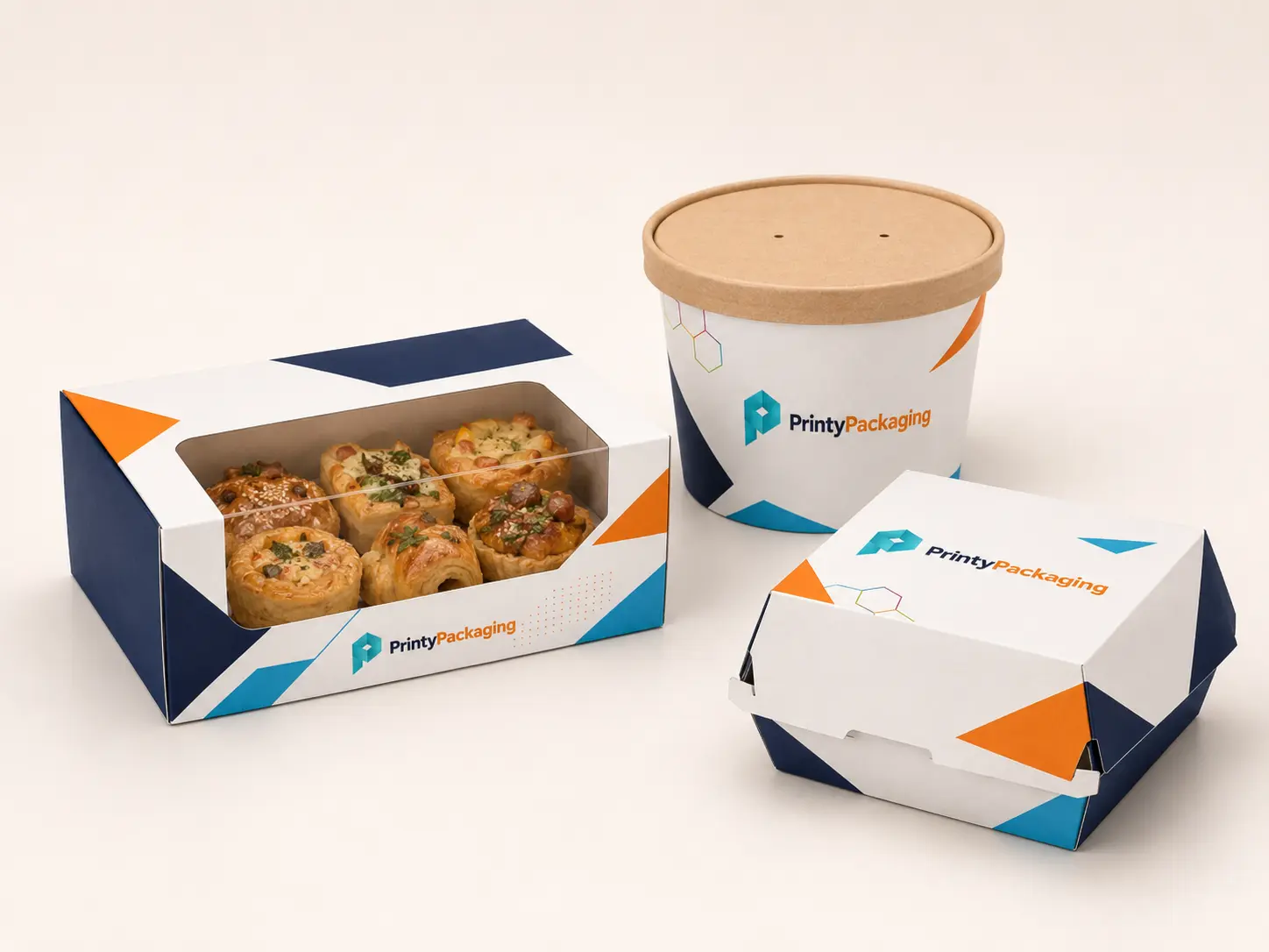 Printy Packaging food-safe bakery, takeaway and bowl packaging