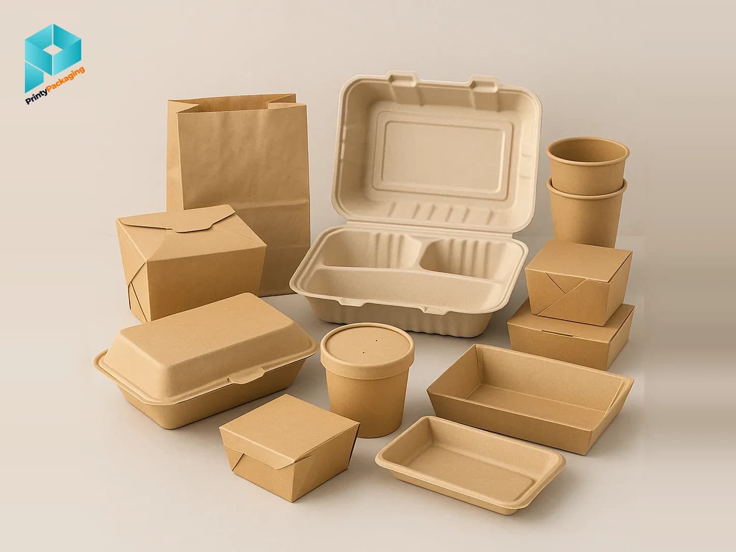 Food Packaging - open view (concept mockup)