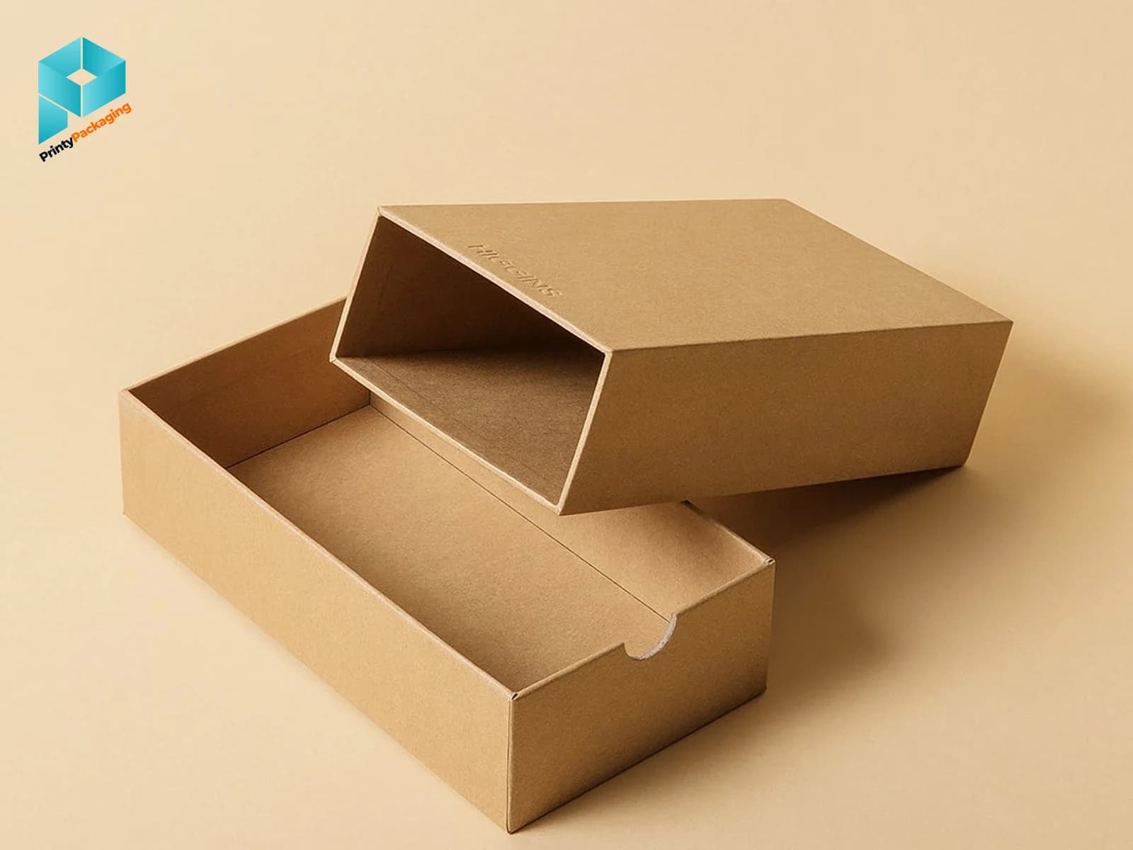 Kraft lid and base box