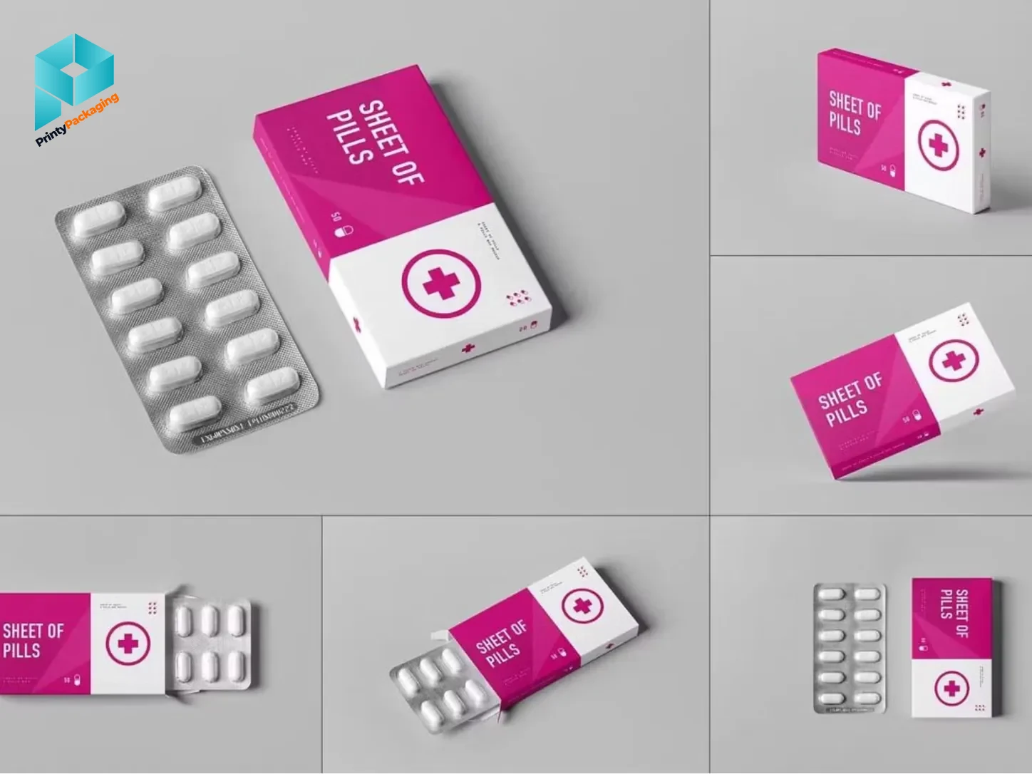 Pharmaceutical Boxes - material and finish detail (concept mockup)