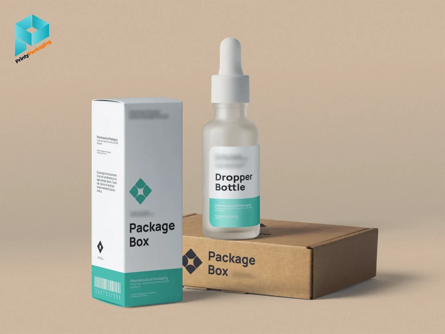 Pharmaceutical Boxes - front view (concept mockup)