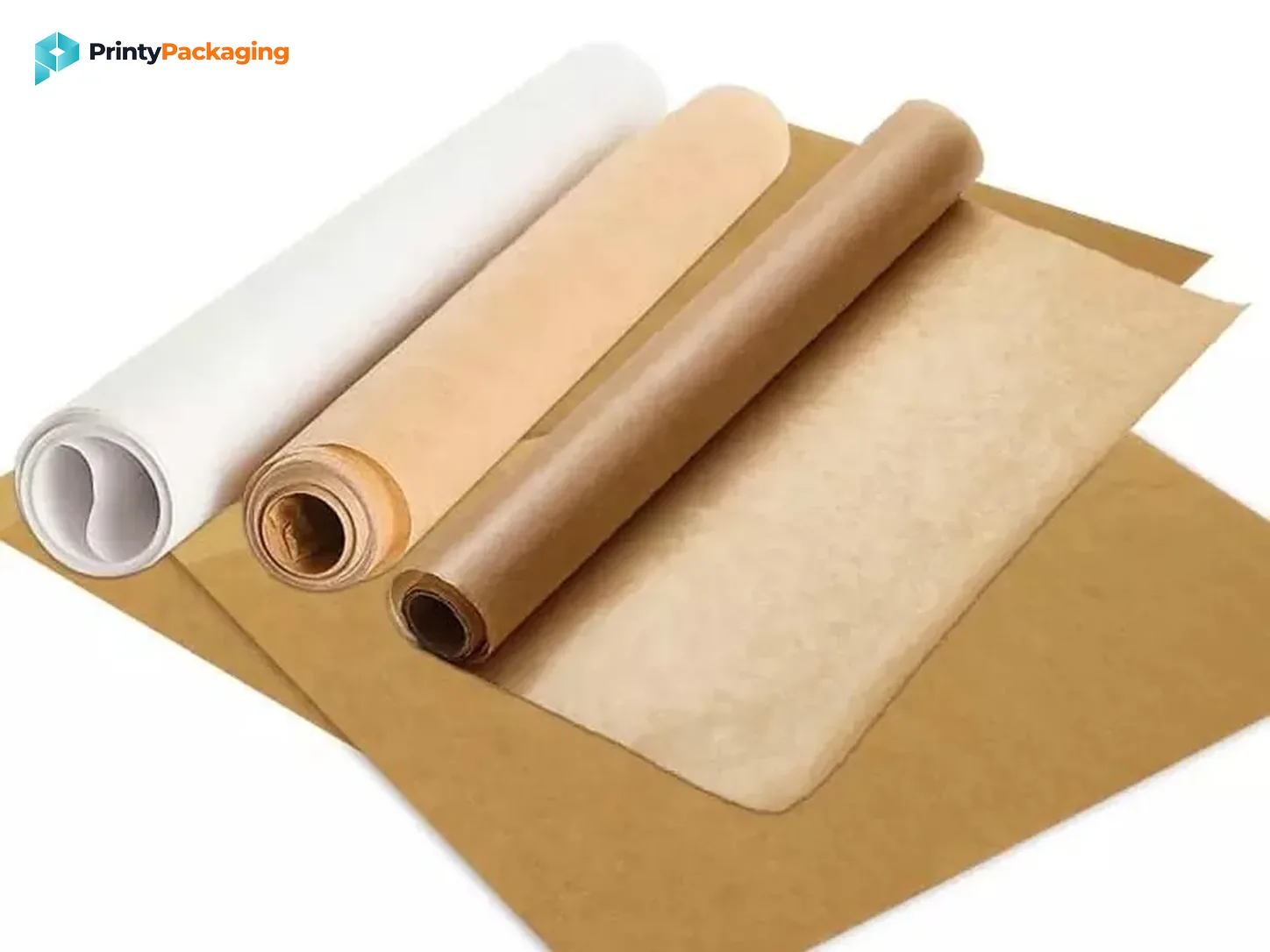 Butter paper, parchment and kraft sheets used for food packaging