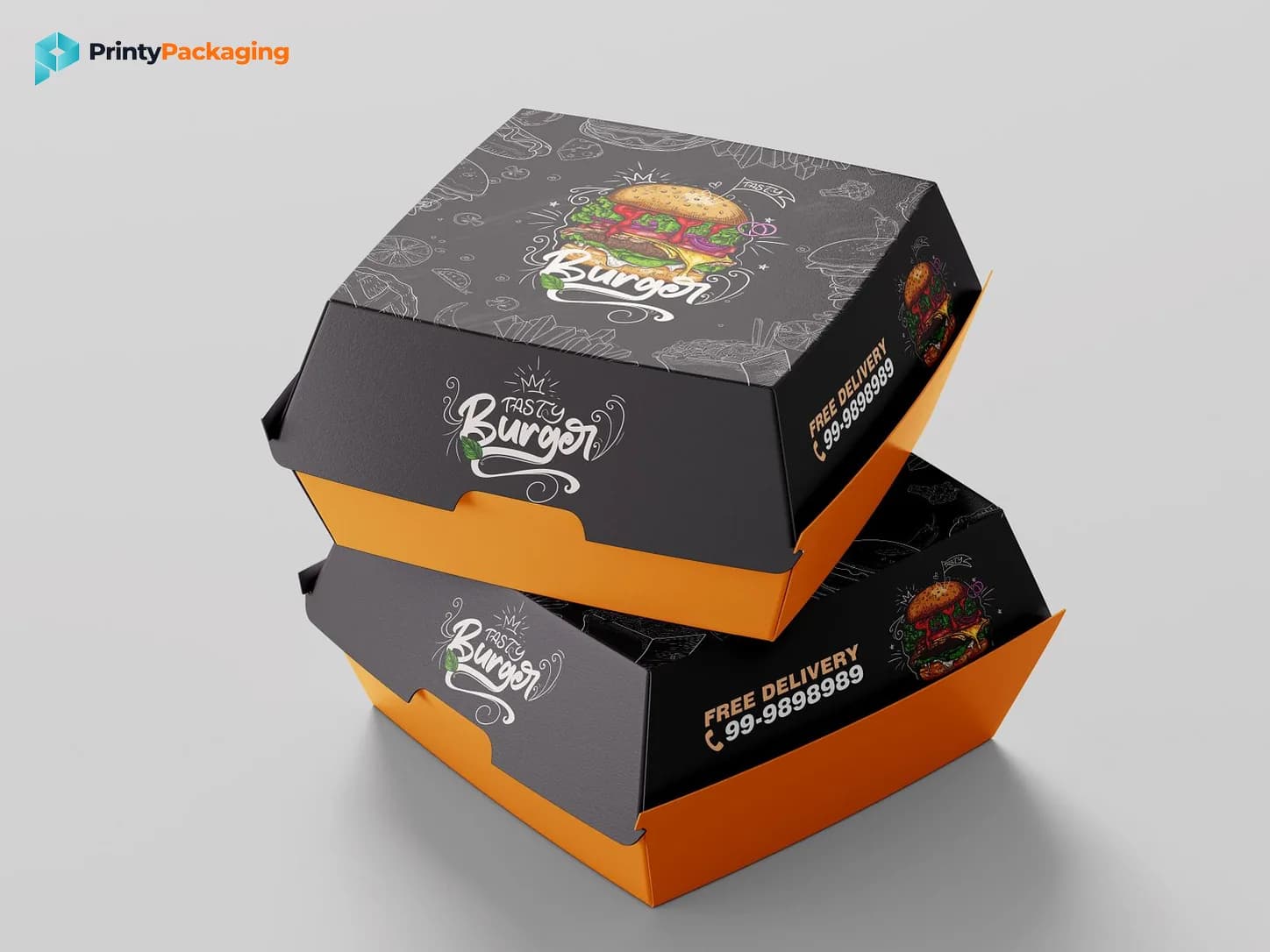 Burger Boxes - hero view (concept mockup)